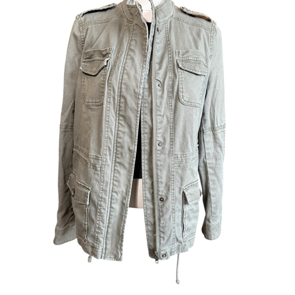 Express Women's Light Gray Utility Jacket